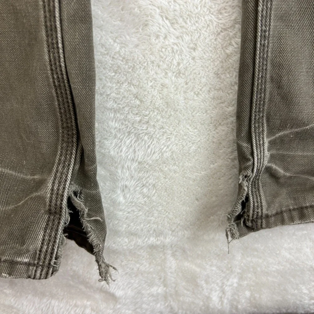 Levi's Tab Twills Straight Leg Jeans Mens 36x34 Brown Cotton Distressed 